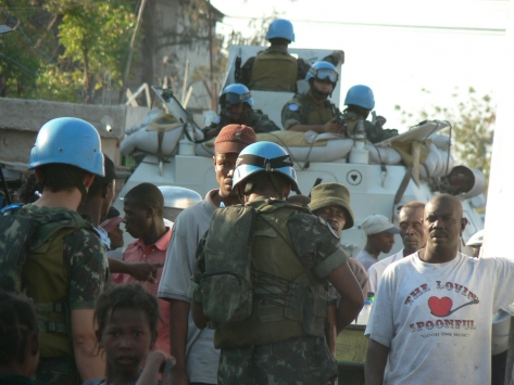 UN Soldiers In Cité Soleil